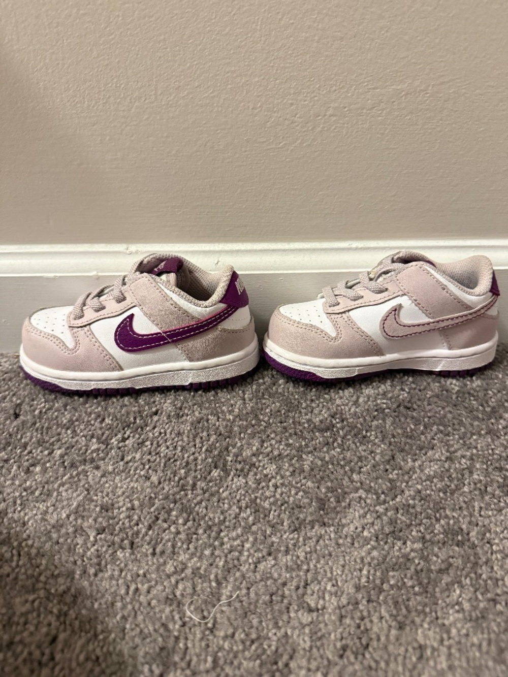 Nike Dunk Low TD 'Platinum Violet' toddler sneakers